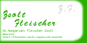 zsolt fleischer business card